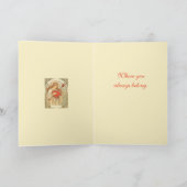 Held in Devotion Vintage Art Nouveau Romance Kaart (Binnen)