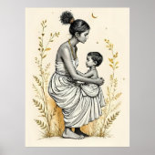 Held in Grace – A Mother's Quiet Embrace Poster (Voorkant)