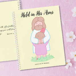 Held in His Arms Scripture personalized  Notitieboek