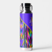 Held tribale chevron gepersonaliseerd waterfles (Voorkant)