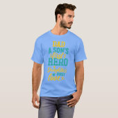 Held Vader Geliefde Vader Retro T-shirt (Voorkant volledig)