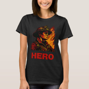 Held van de brandweer t-shirt