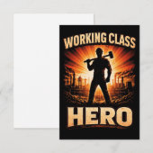 Held van de Werkende Klasse Bedankkaart (Voorkant / Achterkant)