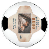 Helden-daddy waterverf vader familie foto voetbal (Gedraaid)