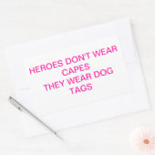 Helden Draag geen capes Rechthoekige Sticker (Envelop)