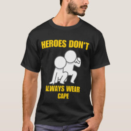 Helden Draag niet altijd cape T-shirt