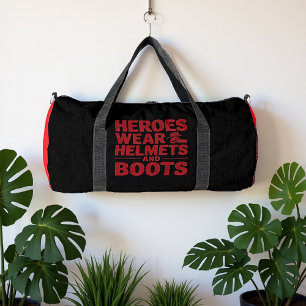 Helden dragen helmen en laarzen plunjezak