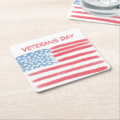 Helden eren | Veteranendag viering Kartonnen Onderzetters (Schuin)