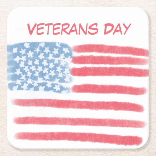 Helden eren | Veteranendag viering Kartonnen Onderzetters (Voorkant)