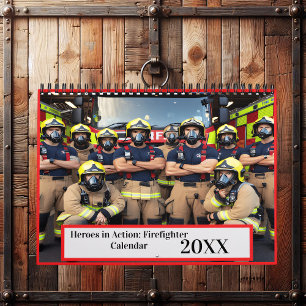 Helden in actie: brandweerman 20XX Kalender