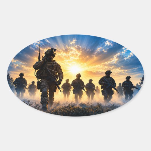 Helden ovale sticker (Voorkant)