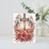 Helden slapen in kleur feestdagenkaart (Staand voorkant)