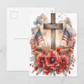 Helden slapen in kleur feestdagenkaart (Voorkant / Achterkant)