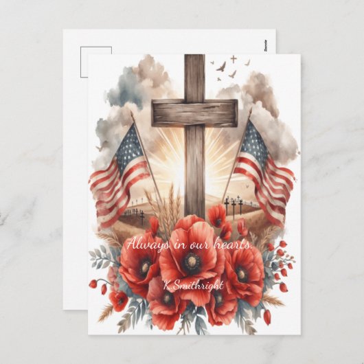 Helden slapen in kleur feestdagenkaart (Voorkant / Achterkant)