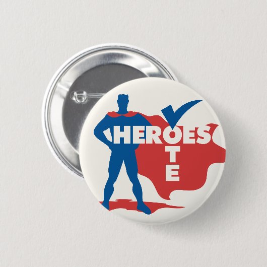 Helden stemmen! Button (Voorkant /achterkant)