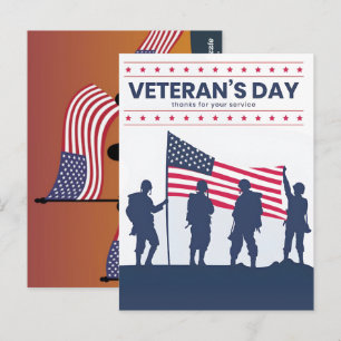 Helden van Amerika vieren – Veterans Day 2025 Briefkaart