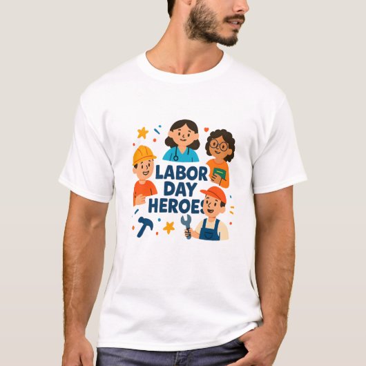 Helden van Dag van de Arbeid T-shirt (Voorkant)