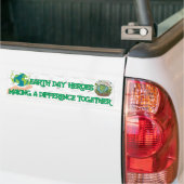 Helden van de Dag van de Aarde Bumpersticker (Op Truck)