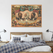 helden van de gekleurde ras 1881 Frederick Douglas Canvas Afdruk (Insitu (Slaapkamer))