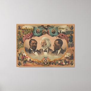 helden van de gekleurde ras 1881 Frederick Douglas Canvas Afdruk