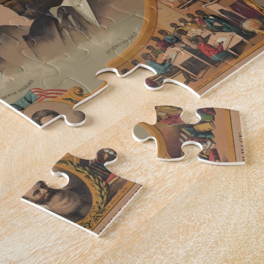 helden van de gekleurde ras 1881 Frederick Douglas Legpuzzel (Zijkant)