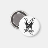 Helden van de honger Ronde magneet Vlinder (Voorkant / Achterkant)