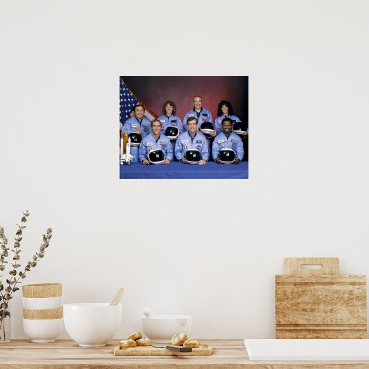 helden van de "Space Shuttle"-catastrofe voor pass Poster (Keuken)