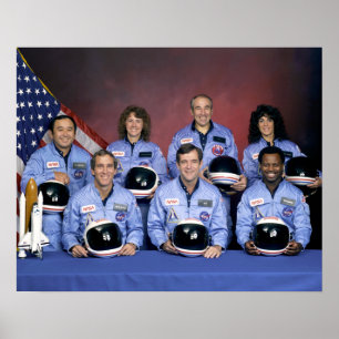 helden van de "Space Shuttle"-catastrofe voor pass Poster