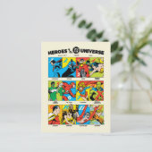 Helden van het DC™ Universum Briefkaart (Staand voorkant)