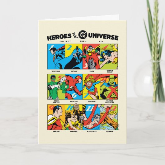 Helden van het DC™ Universum Kaart (Voorkant)