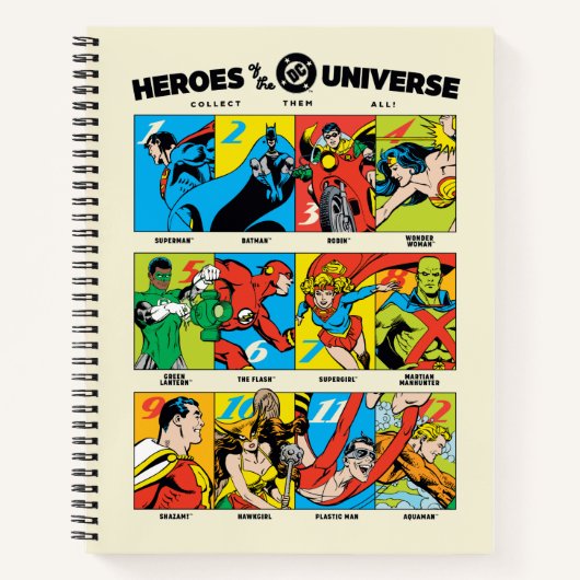 Helden van het DC™ Universum Notitieboek (Voorkant)
