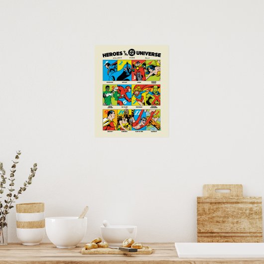 Helden van het DC™ Universum Poster (Keuken)