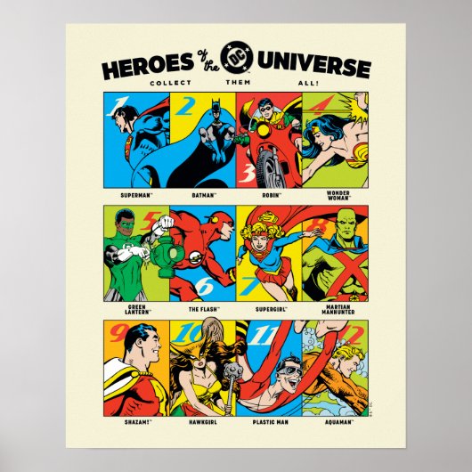 Helden van het DC™ Universum Poster (Voorkant)