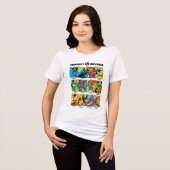 Helden van het DC™ Universum Tri-Blend Shirt (Voorkant volledig)