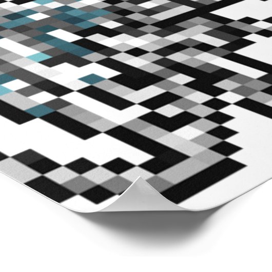 Helden van Might en Magic Dragon Retro Pixel DOS Poster (Hoek)