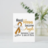 Helden worden engelen appendix kanker briefkaart (Staand voorkant)