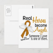 Helden worden engelen appendix kanker briefkaart (Voorkant / Achterkant)