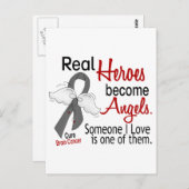 Helden worden engelen Hersenkanker Briefkaart (Voorkant / Achterkant)