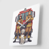 Heldenbrandweer & Dalmatische Wandklok (Hoek)