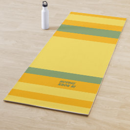 Heldenstrepen Horizontale Lijnen Oranje Geel Groen Yogamat