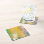 Helder abstract beschilderd. Penseelstreek modern Kartonnen Onderzetters (Insitu)