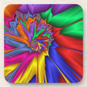 Helder abstract bier onderzetter (Voorkant)