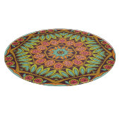 Helder abstract bloemenontwerp ornament. snijplank (Hoek)