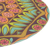 Helder abstract bloemenontwerp ornament. snijplank (Hoek)