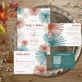 Helder Abstract donker Blauwgroen koper bisque Kaart