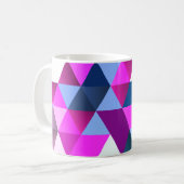 Helder Abstract Geometrisch Patroon Koffiemok (Voorkant links)