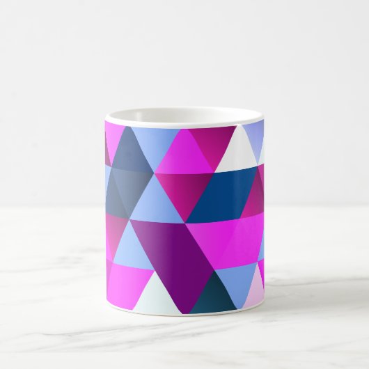 Helder Abstract Geometrisch Patroon Koffiemok (Center)