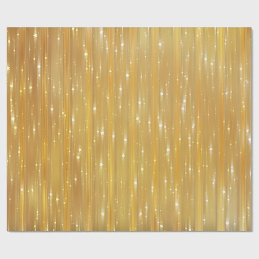 Helder abstract goud met glitter cadeaupapier (Vlak)