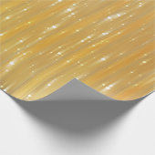 Helder abstract goud met glitter cadeaupapier (Hoek)