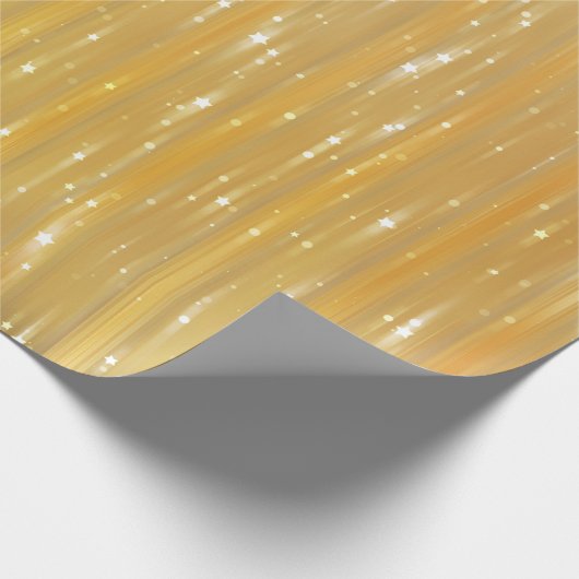 Helder abstract goud met glitter cadeaupapier (Hoek)